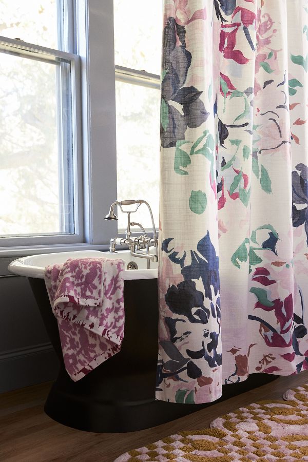 Slide View: 2: Orily Organic Cotton Shower Curtain