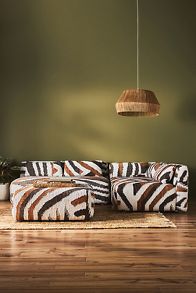 Slide View: 6: Woven Asa Kori Modular Armless Sofa