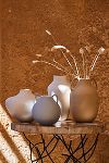 Thumbnail View 4: Organic Ceramic Vase, Short Neutral