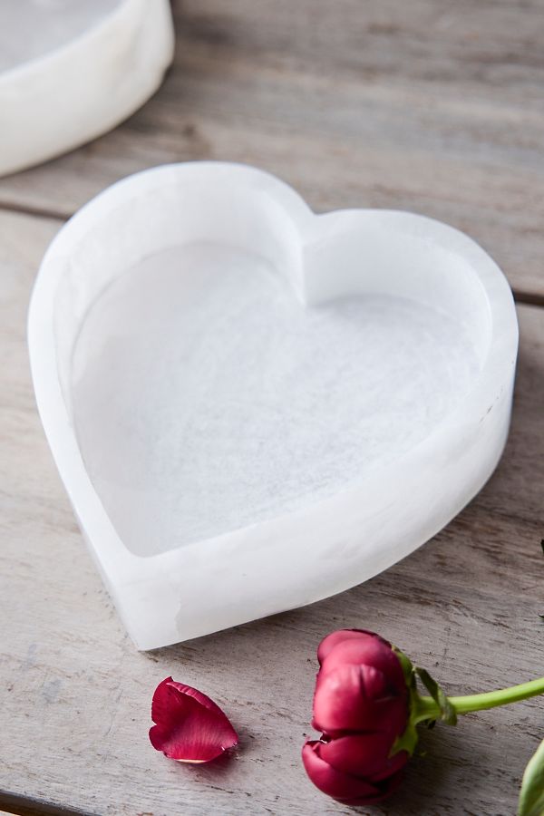 Slide View: 2: Heart Alabaster Decorative Bowl