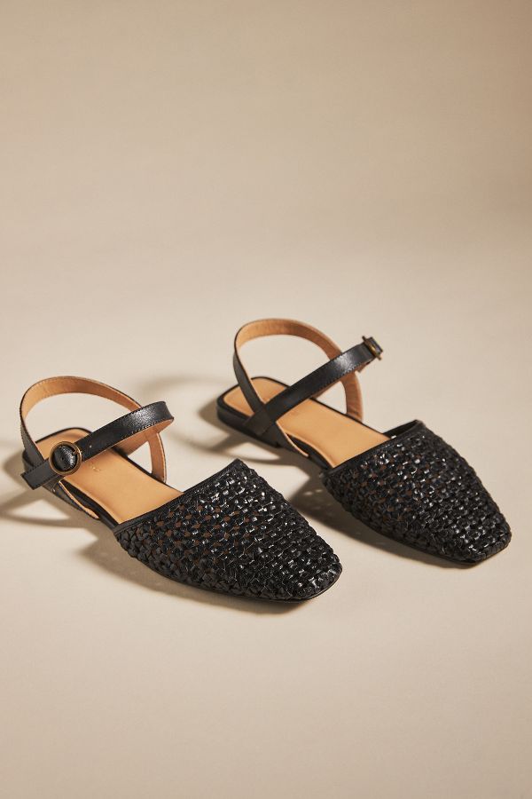 Slide View: 3: Pilcro Woven Flats