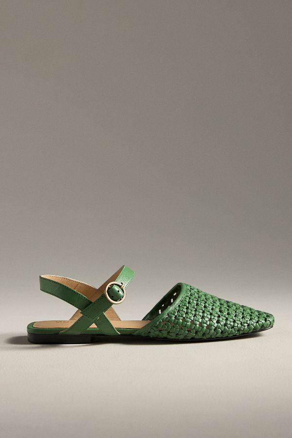 Slide View: 1: Pilcro Woven Flats