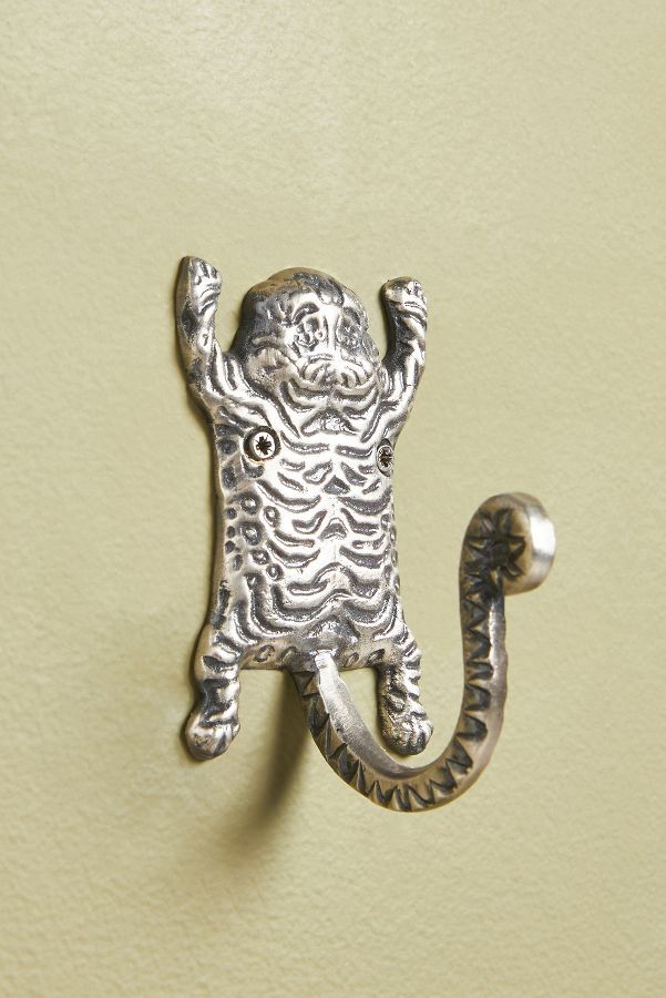 Slide View: 3: Tibetan Tiger Bath Hook