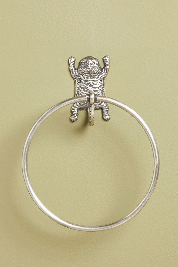 Slide View: 1: Tibetan Tiger Towel Ring