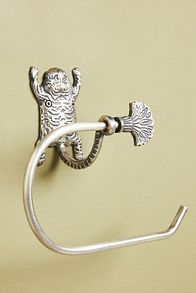 Slide View: 3: Tibetan Tiger Toilet Paper Holder