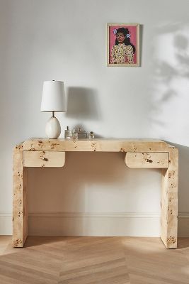 Shura Burl Console Table