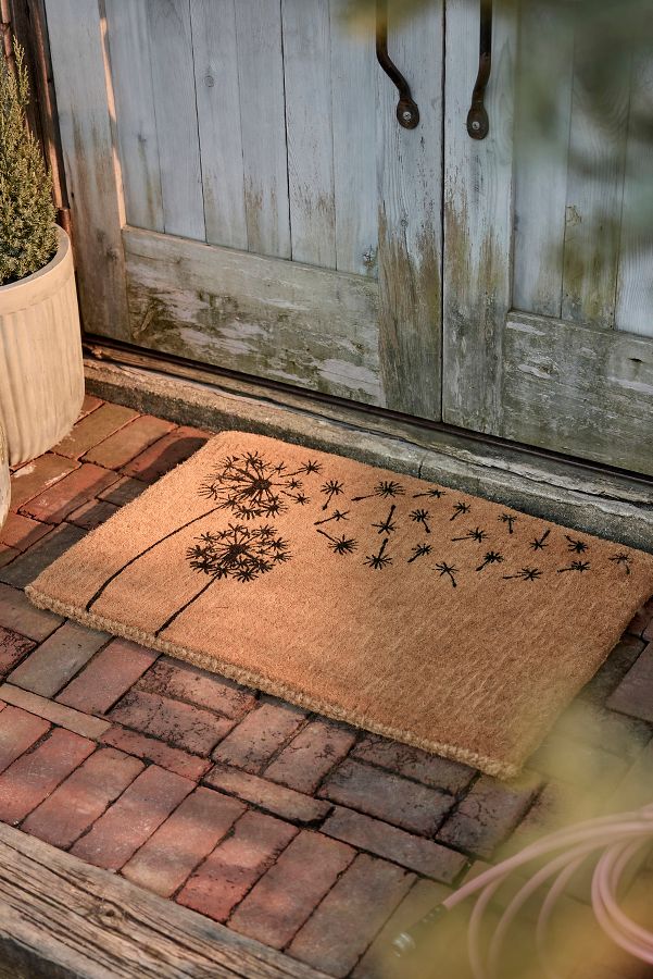 Slide View: 1: Dandelion Wish Coir Doormat