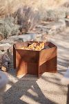 Thumbnail View 1: Hexagon Weathering Steel Fire Pit