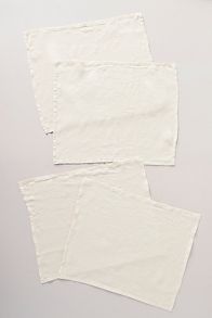 Slide View: 2: Edison Portuguese Linen Placemats, Set of 4