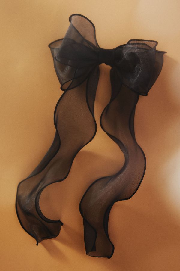 Slide View: 1: Wavy Chiffon Bow