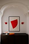 Thumbnail View 1: Painted Paper Shapes #8 (Red) Wall Art