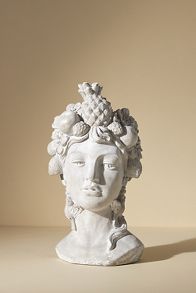 Slide View: 2: Gianna Grecian Bust Pot