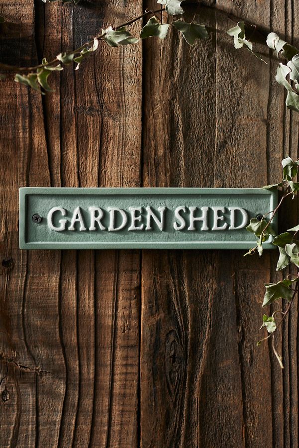 Slide View: 1: Garden Shed Sign