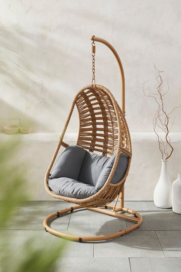 Slide View: 2: Hanging Basket Chair