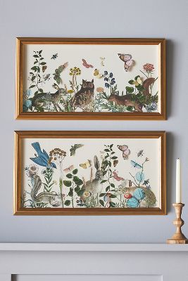 Hidden in the Garden Diptych Wall Art