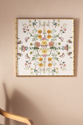 Dimensional Flowers and Butterflies Wall Art