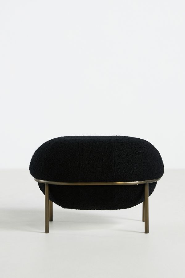 Slide View: 1: Bouclé Frida Ottoman