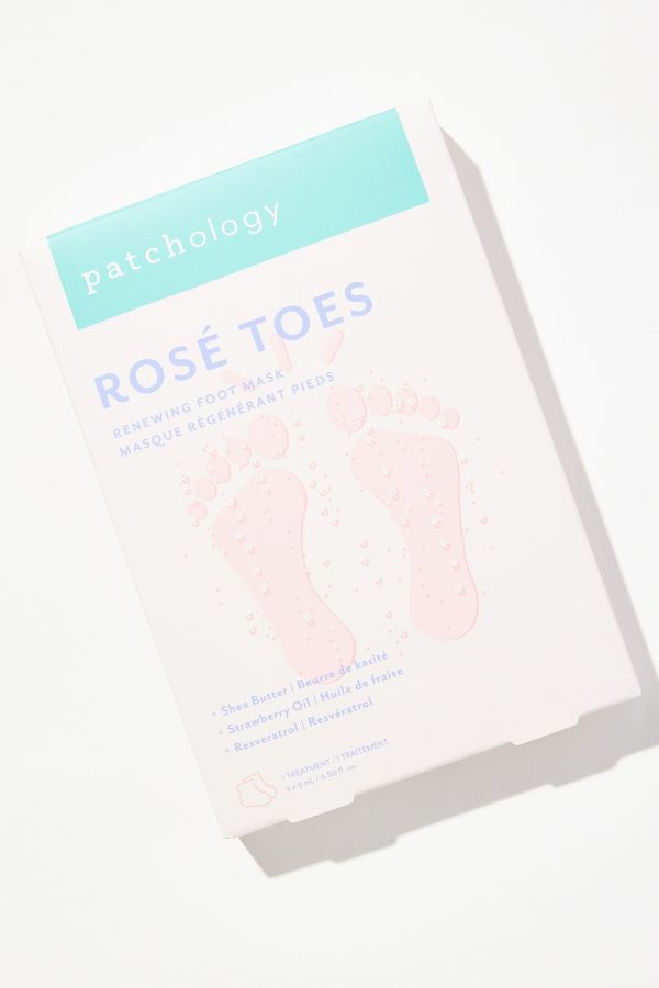 Slide View: 1: Patchology Rosé Toes Renewing Foot Mask