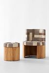 Thumbnail View 2: Della Indoor/Outdoor Occasional Chair & Stool Set