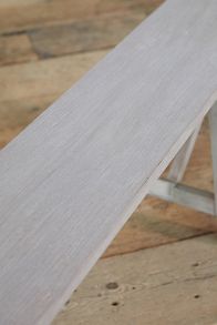 Slide View: 7: Trestle Teak Bench