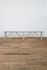 Slide View: 4: Trestle Teak Bench