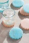 Thumbnail View 1: Dyed Alabaster Notched Coasters, Set of 4