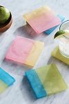 Thumbnail View 4: Two Tone Alabaster Square Coasters, Set of 4