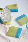 Thumbnail View 1: Two Tone Alabaster Square Coasters, Set of 4