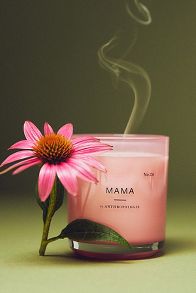 Slide View: 1: Nostalgia Floral Mama Glass Candle