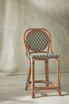 Thumbnail View 1: Coastal Rattan Bistro Counter Stool Chair