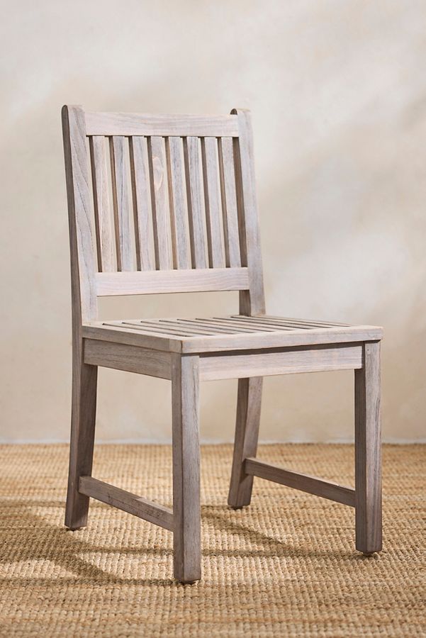 Slide View: 3: Classic Teak Side Chairs, Set of 2