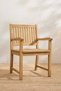 Slide View: 2: Classic Teak Armchairs, Set of 2