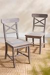 Thumbnail View 2: Crossback Teak Side Chairs, Set of 2