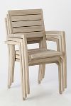 Thumbnail View 11: Vista Slatted Teak Stacking Armchairs, Set of 2