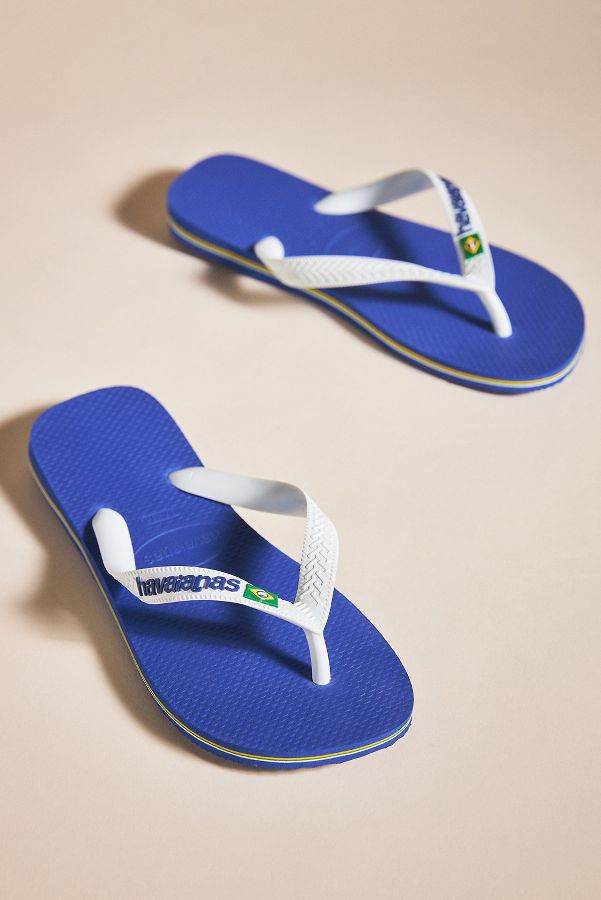 Slide View: 2: Havaianas Brazil Logo Sandals