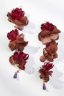 Triple Flower Earrings