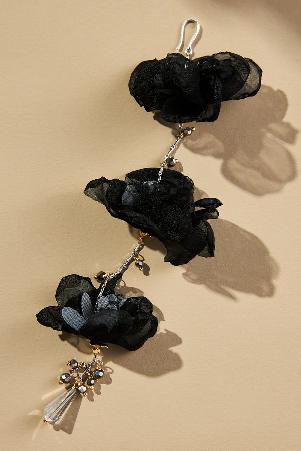 Slide View: 2: Triple Flower Earrings