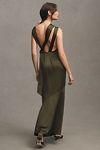 Thumbnail View 2: Significant Other Lana Cowl-Neck Tie-Back Satin Maxi Dress