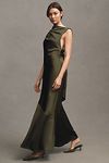 Thumbnail View 4: Significant Other Lana Cowl-Neck Tie-Back Satin Maxi Dress