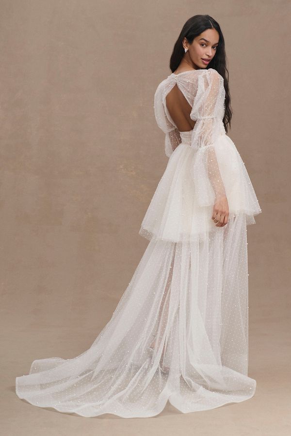 Slide View: 3: Willowby by Watters Matilda Tulle Convertible Wedding Gown