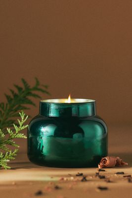 Capri Blue Fir & Firewood Glass Jar Candle