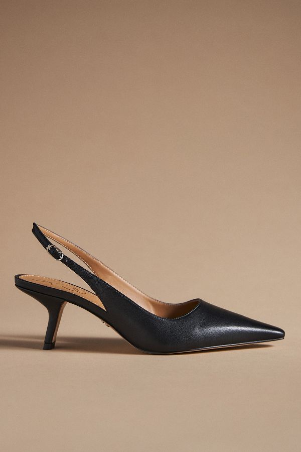 Slide View: 1: Sam Edelman Bianka Slingback Kitten Heels