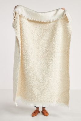 Cloudy Bouclé Throw Blanket