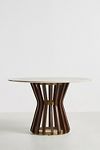 Thumbnail View 1: Asta Acacia Wood Marble-Top Round Dining Table