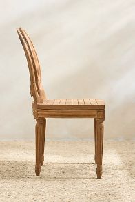 Slide View: 10: Palladio Oval Back Reclaimed Teak Side Chairs, Set of 2