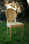 Thumbnail View 7: Palladio Oval Back Reclaimed Teak Side Chairs, Set of 2