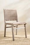 Thumbnail View 4: Wicker + Teak Side Chairs, Set of 2