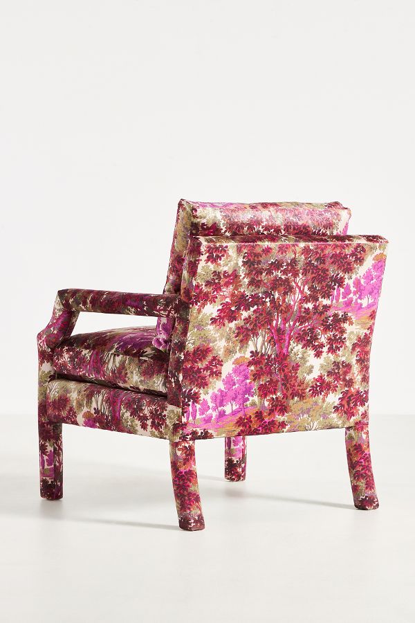 Slide View: 5: Vienne Velvet Delaney Chair