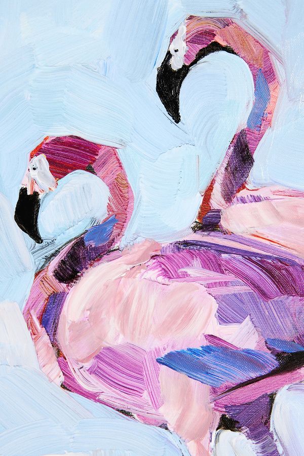 Slide View: 2: Flamingos Wall Art