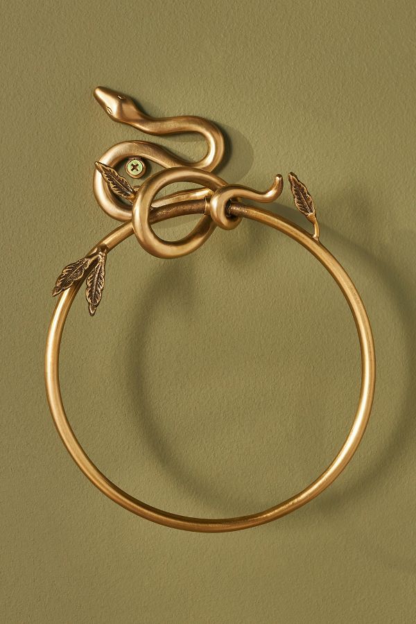 Slide View: 2: Serpentine Towel Ring